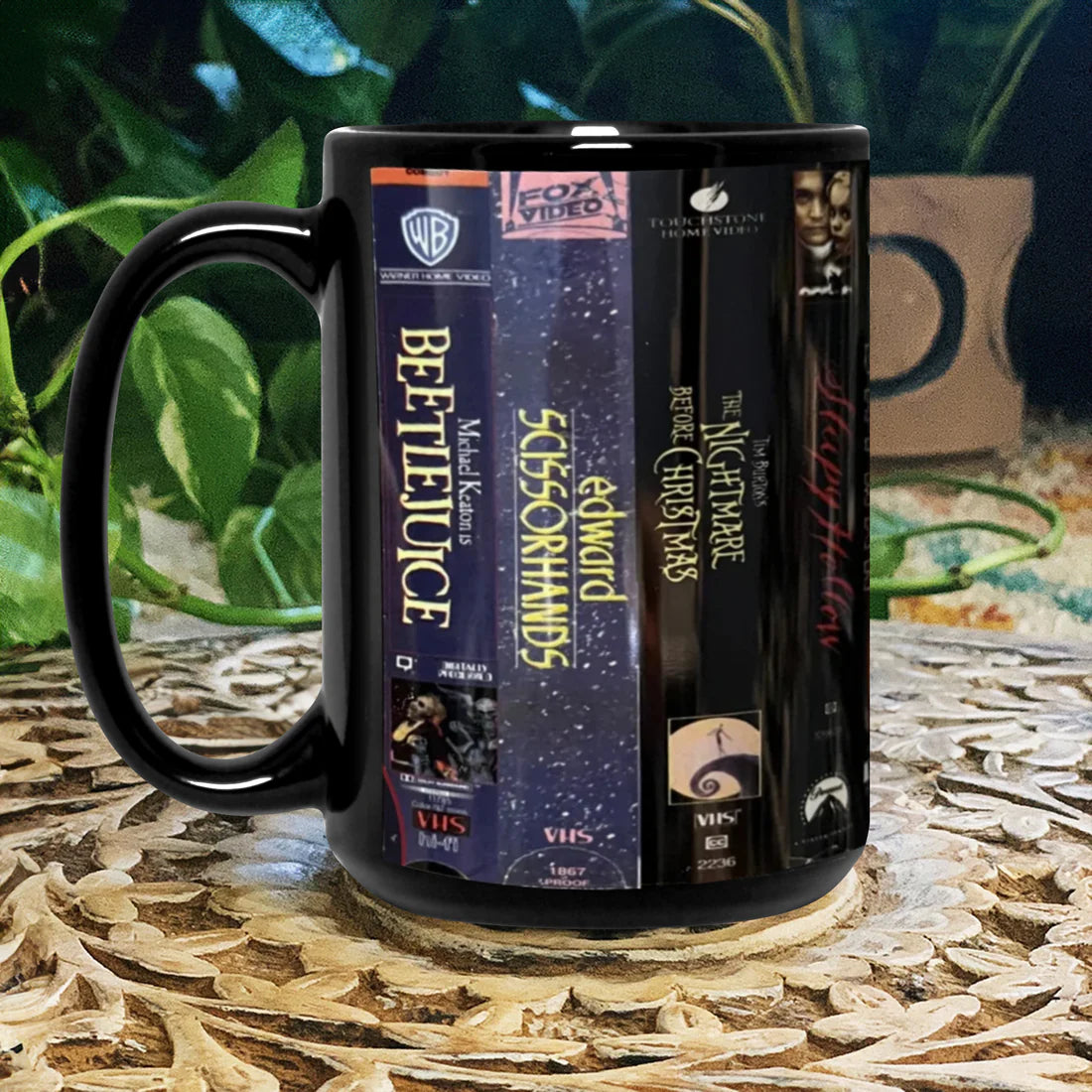 Tim Burton Movies VHS Tape Movies Nostalgic Black Mug