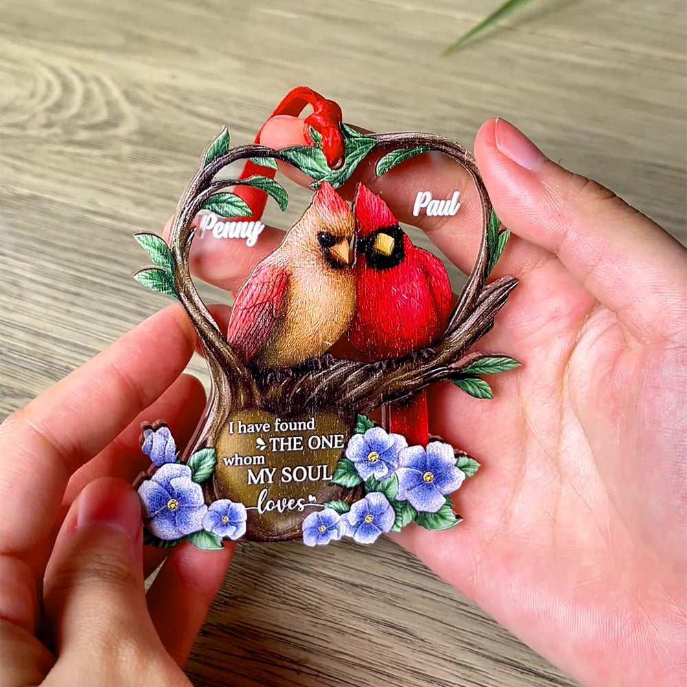 Cardinal Memorial Lover Christmas Acrylic Ornament