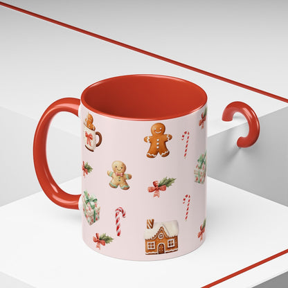 Gingerbread Christmas Accent Mug - Gift For Christmas