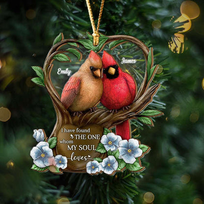 Cardinal Memorial Lover Christmas Acrylic Ornament