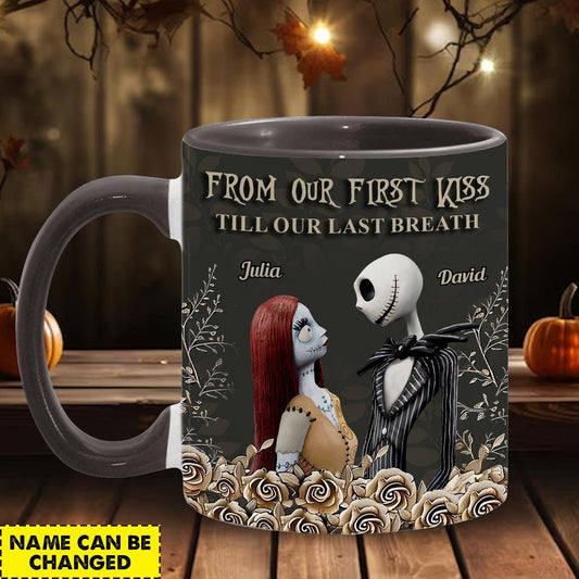 From Our First Kiss - Personalized Couple Nightmare Accent Mug