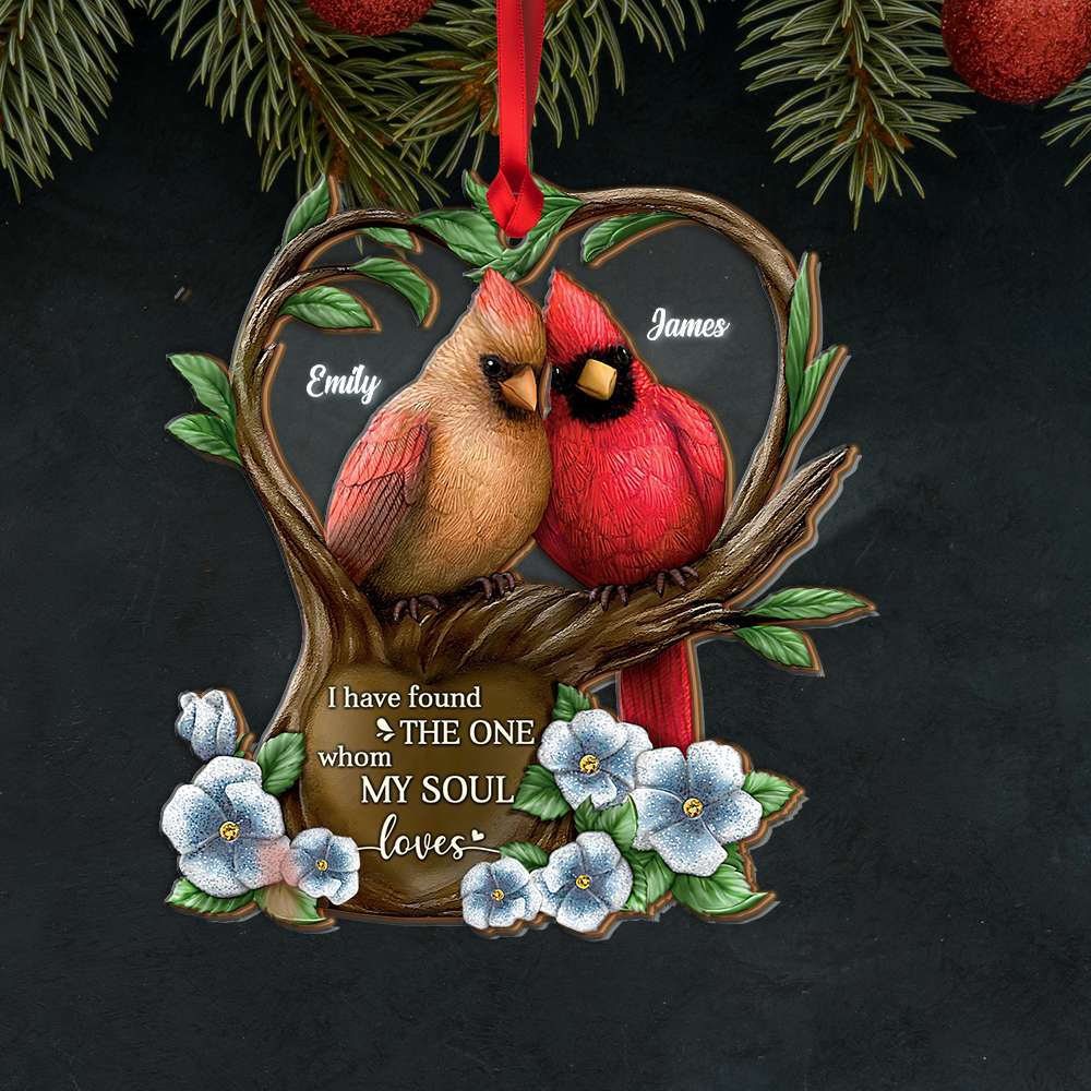 Cardinal Memorial Lover Christmas Acrylic Ornament