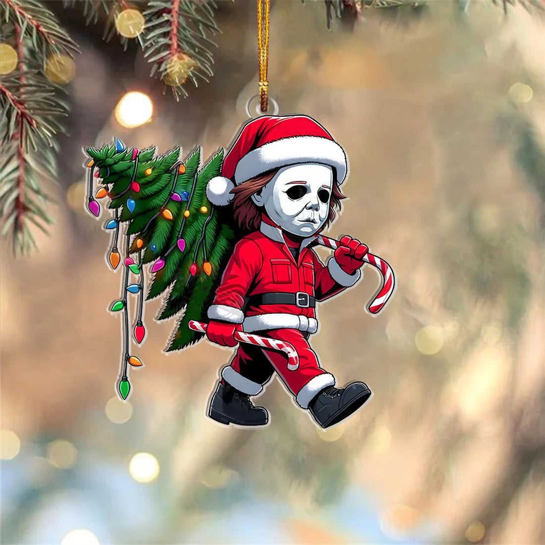 Funny Christmas Horror Character Myers Christmas Ornament