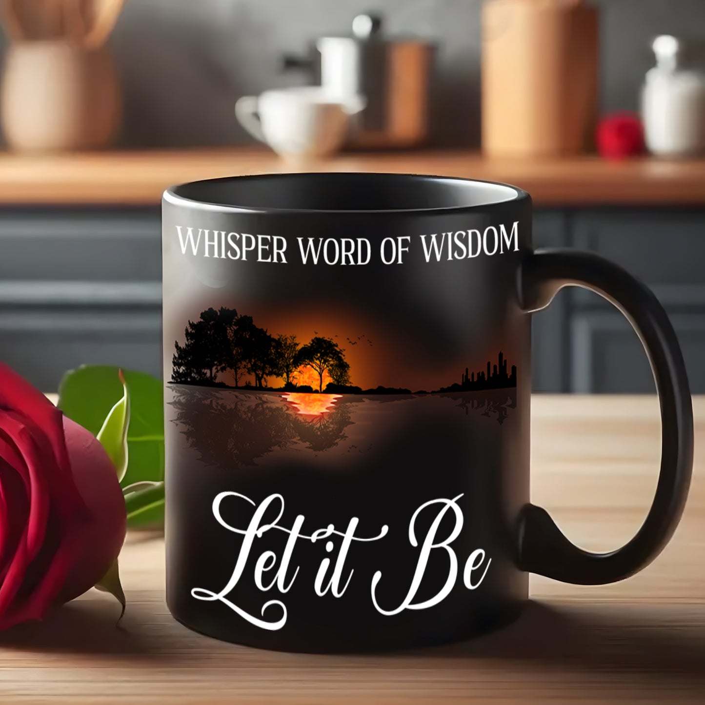 Hippie Whisper Word Of Wisdom Let It Be Mug