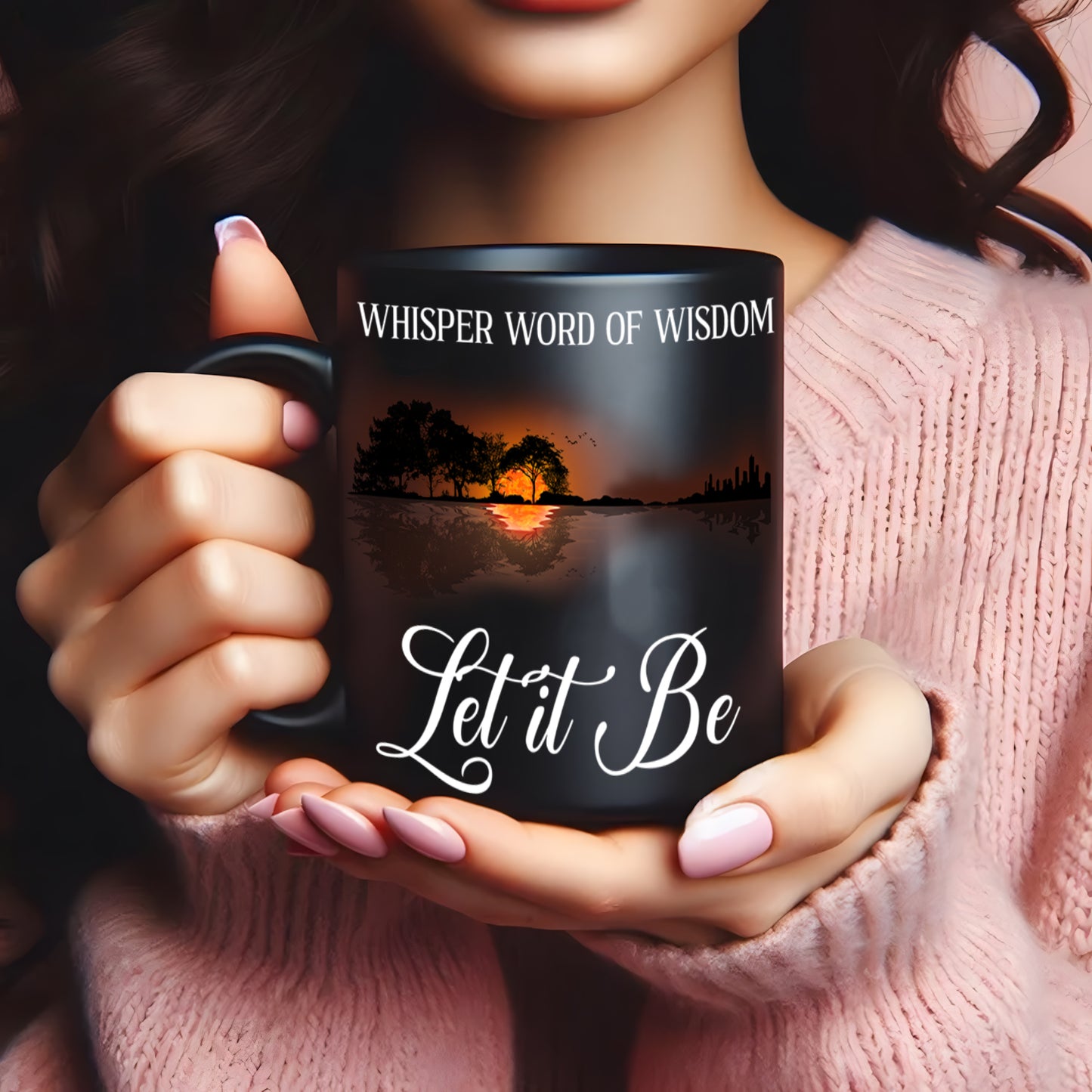 Hippie Whisper Word Of Wisdom Let It Be Mug