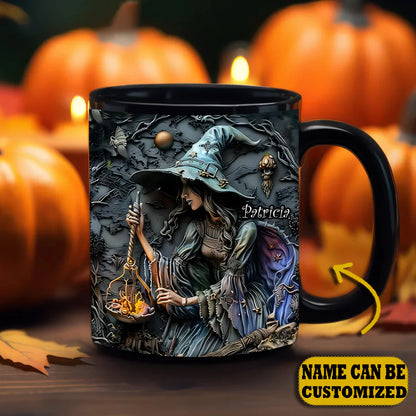 Beautiful Witch Magic Personalized Halloween Accent Mug