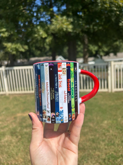 Classic Christmas VHS Movie Accent Mug 2