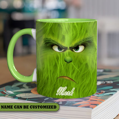 Grinch Christmas Personalized Accent Mug