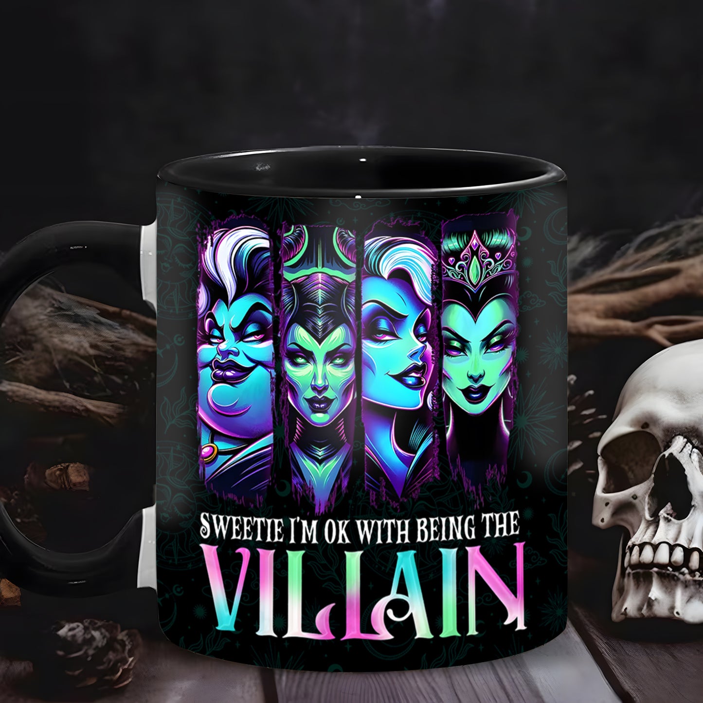 Witch Sweetie I'm Ok With Being The Villain Halloween Accent Mug