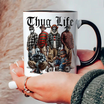 Halloween Horror Character Movies Thug Life Accent Mug