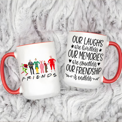 Christmas Movies Friend Our Laughs Are Limitless Accent Mug