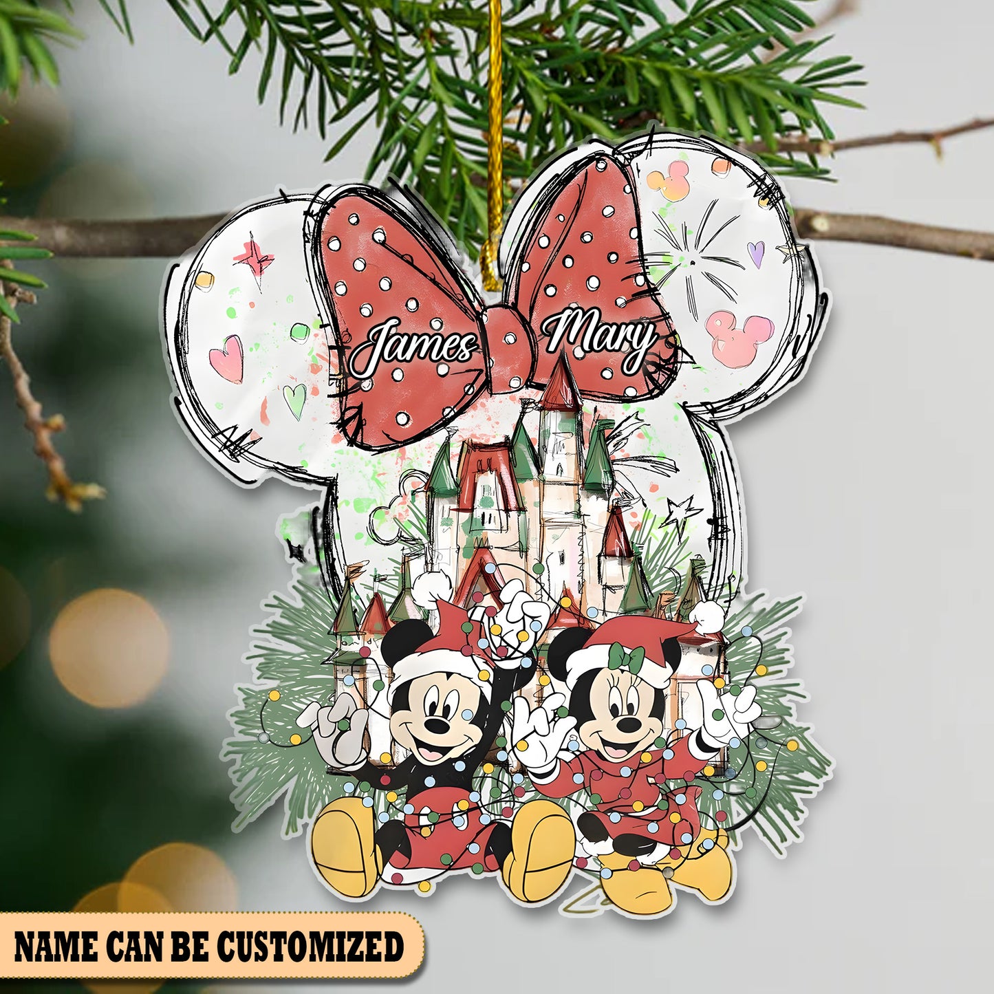 Couple Christmas Gift Personalized Acrylic Ornament