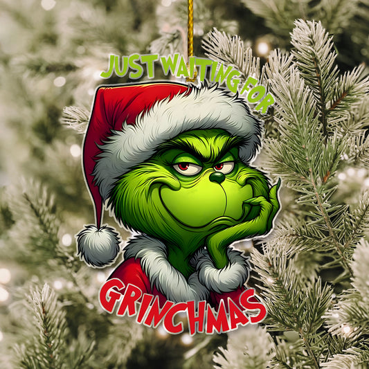 Christmas Grinch Funny Acrylic Ornament - Gift For Christmas