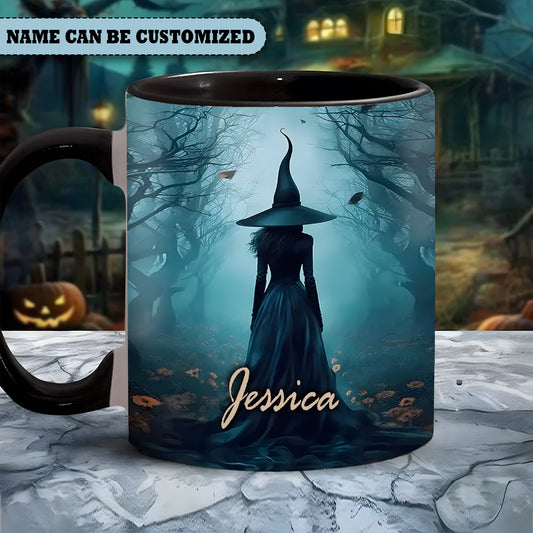 Witch Magical Forest Personalized Halloween Accent Mug