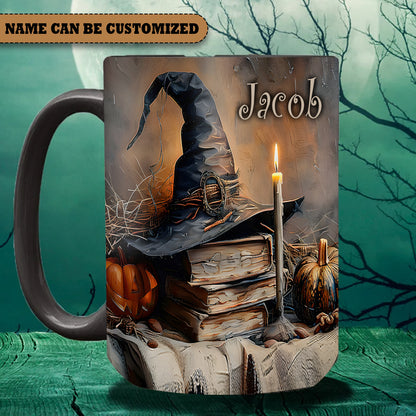 A Witch's Autumn Ritual Personalized Halloween Accent Mug