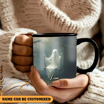 Cute Ghost Halloween Personalized Accent Mug