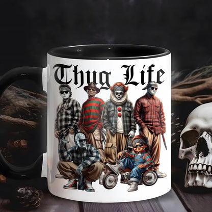 Halloween Horror Character Movies Thug Life Accent Mug