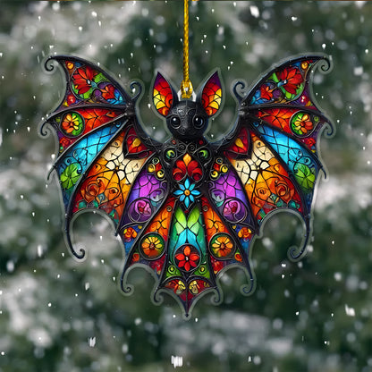 Bat Colorful Hanging Acrylic Ornament Gift