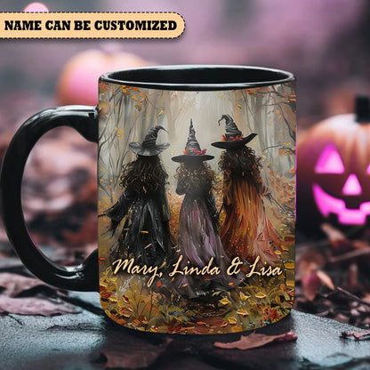 Witch Sisterhood Forest Personalized Halloween Accent Mug