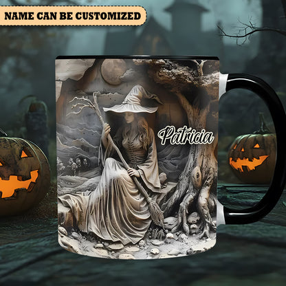 Personalized Witch Tree Halloween Accent Mug