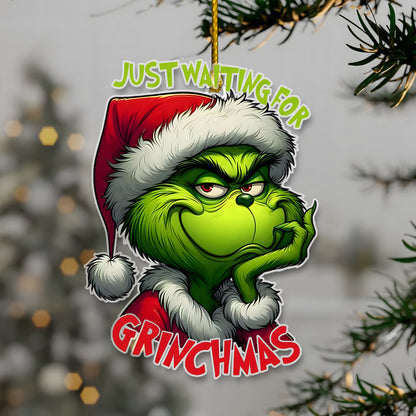 Christmas Grinch Funny Acrylic Ornament - Gift For Christmas