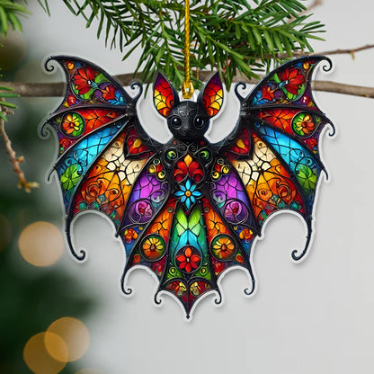 Bat Colorful Hanging Acrylic Ornament Gift