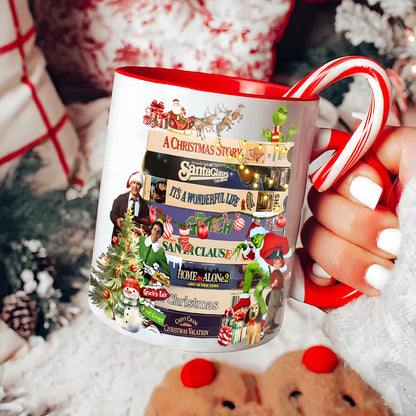 Classic Christmas VHS Movie Accent Mug Version 2