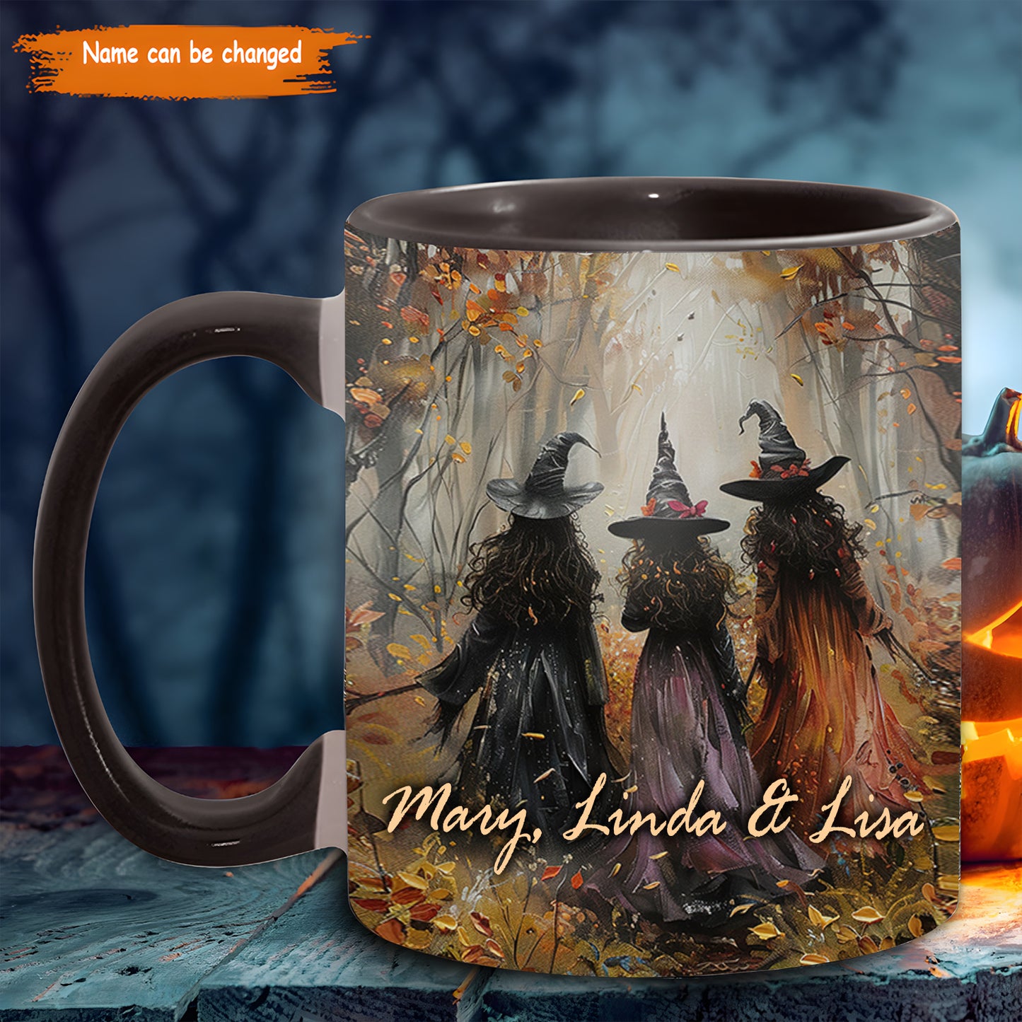 Witch Sisterhood Forest Personalized Halloween Accent Mug