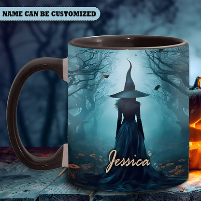 Witch Magical Forest Personalized Halloween Accent Mug