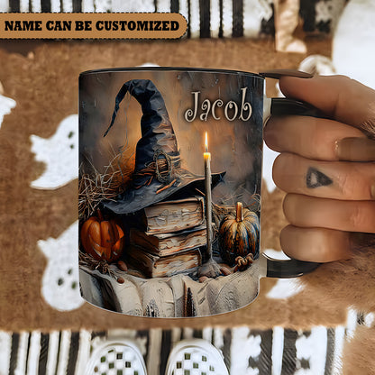 A Witch's Autumn Ritual Personalized Halloween Accent Mug