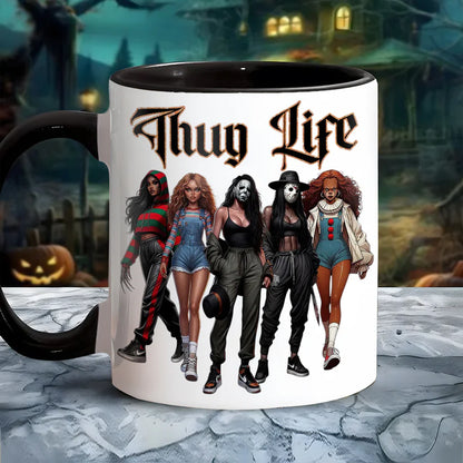 Black Woman Friendship Horror Thug Life Accent Mug