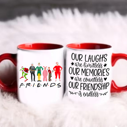 Christmas Movies Friend Our Laughs Are Limitless Accent Mug