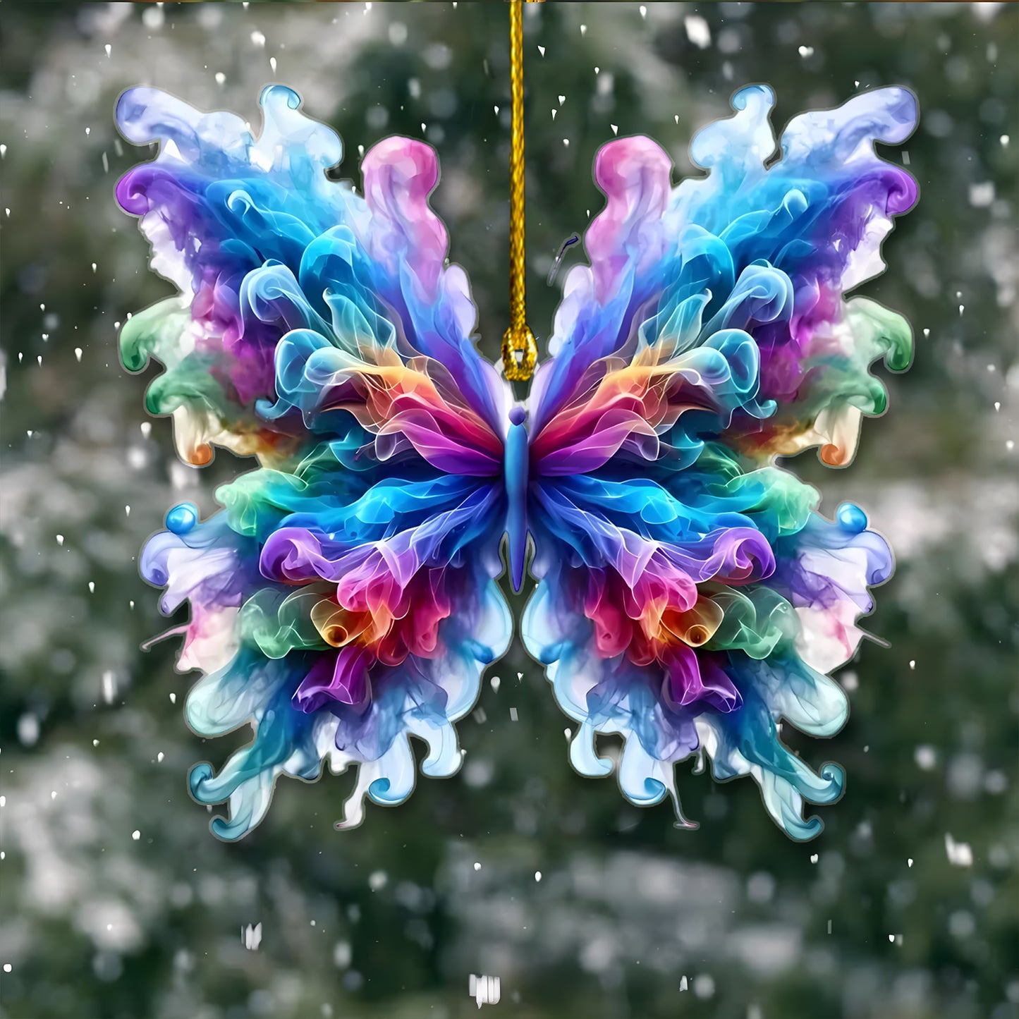 Butterfly Colorful  Acrylic Ornament Gift For Nature