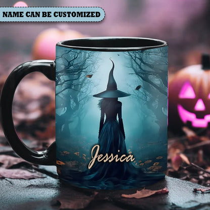 Witch Magical Forest Personalized Halloween Accent Mug