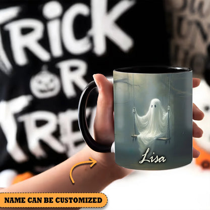 Cute Ghost Halloween Personalized Accent Mug