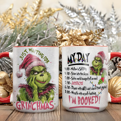 Grinch Funny Christmas Accent Mug