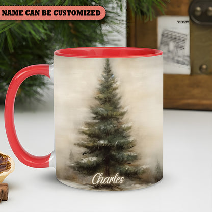 Christmas Tree Personalized Accent Mug