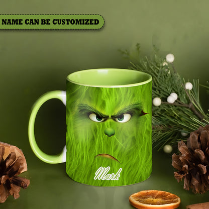 Grinch Christmas Personalized Accent Mug