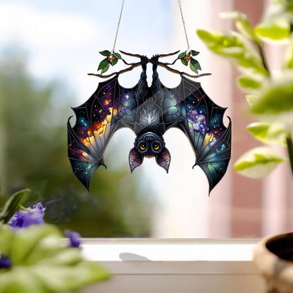 Bat Gothic Acrylic Window Hanging, Indoor Decor, Bat lovers gift