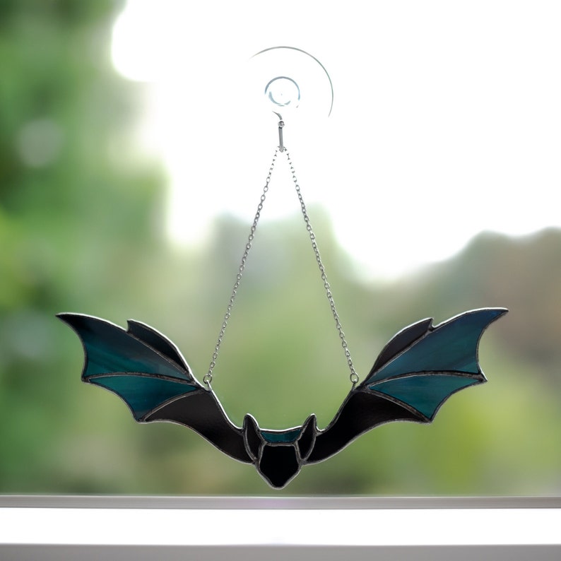 Bat Colorful Acrylic Window Hanging, Indoor Decor, Bat lovers gift