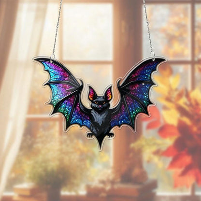 Bat Acrylic Window Hanging, Indoor Decor, Bat lovers gift, Funny Bat window decor, Halloween Gift, Halloween decor, Garden Gift, Bat Lover’s