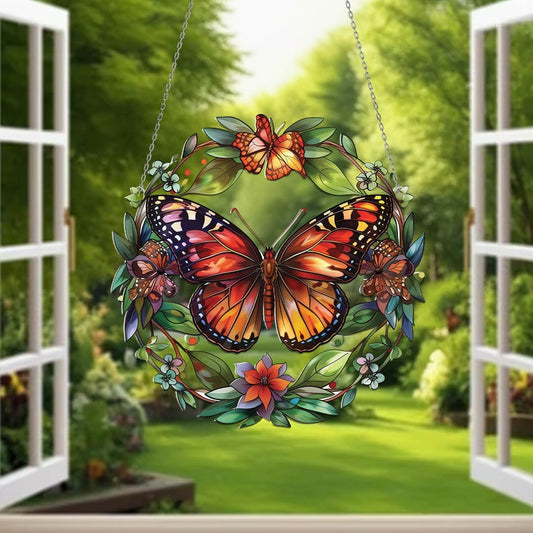 Butterfly Acrylic Window Hanging, Window Hangings Home Decoration, Butterfly Decor, Gift For Butterfly Lover’s, Gitf For Garden