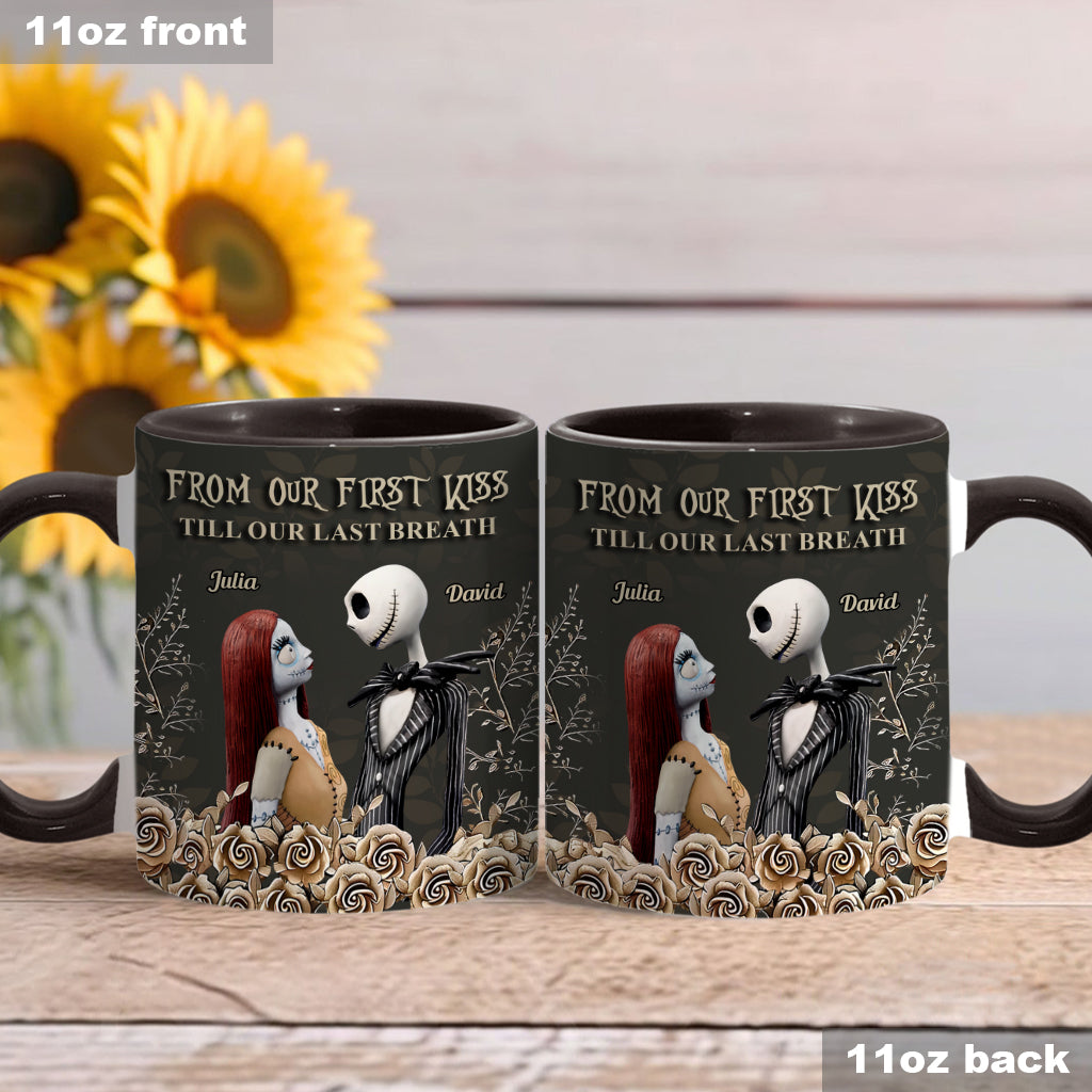 From Our First Kiss - Personalized Couple Nightmare Accent Mug