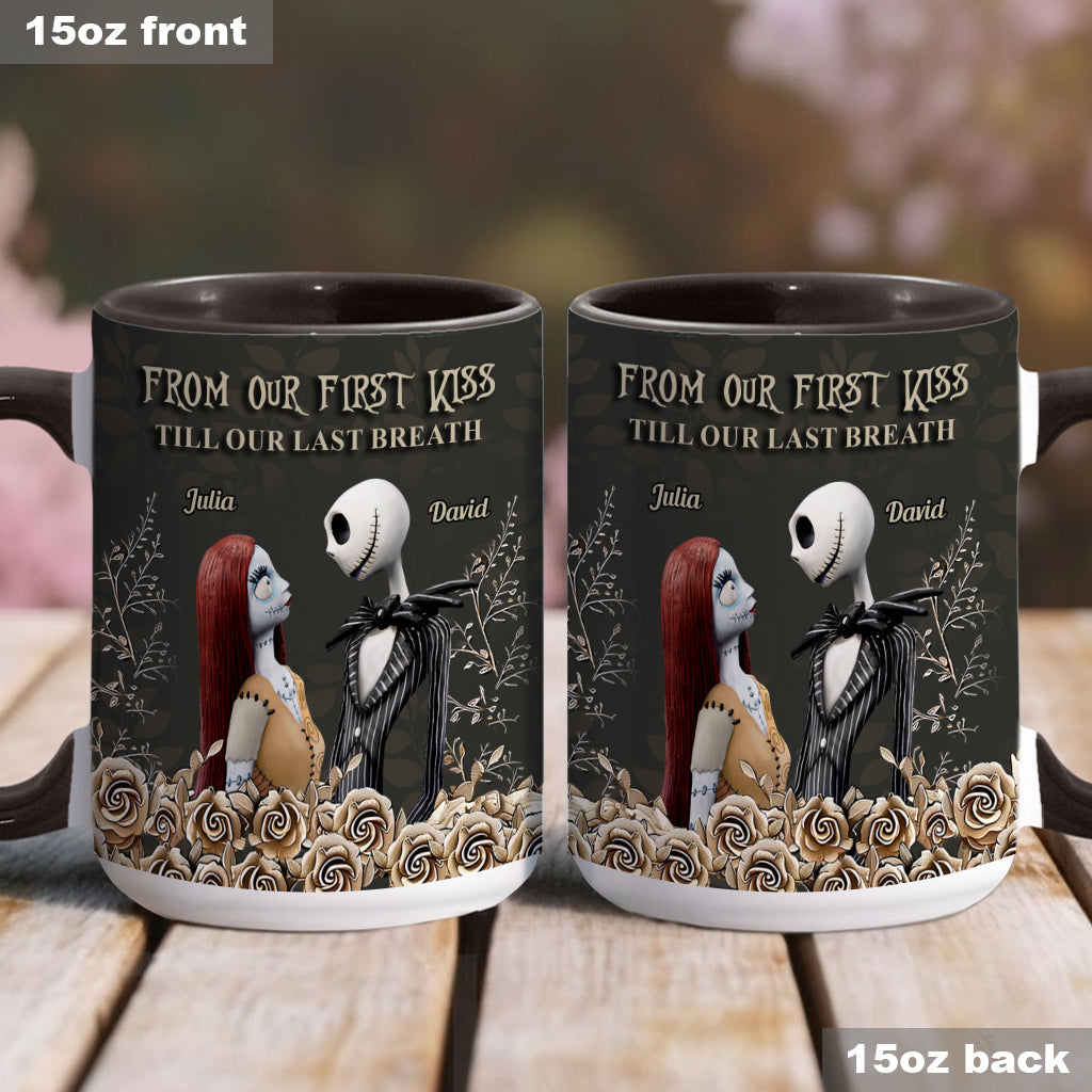 From Our First Kiss - Personalized Couple Nightmare Accent Mug