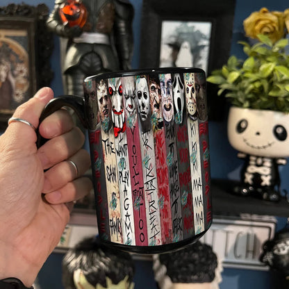 Halloween Horror Character Movies Nostalgic Black Mug