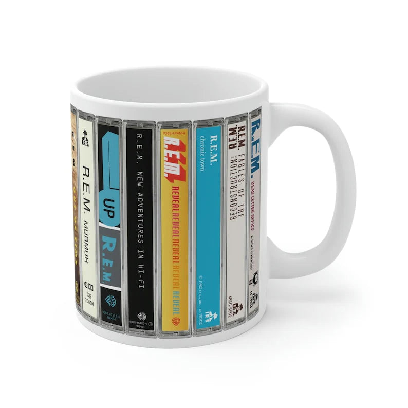 R.E.M. 80s Music Cassette Albums Mug