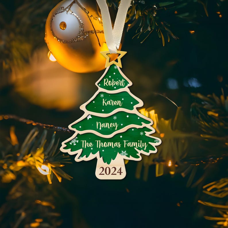 Personalized Family Christmas Ornament - Gift For Christmas